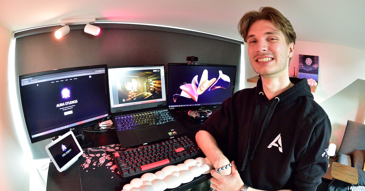 Justus (21) maakt wereldwijd populaire games in zijn zolderkamer in Waddinxveen: ‘Begonnen uit passi