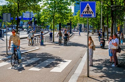 Straf voor Rotterdamse die op elektrische fiets voetganger doodreed op Coolsingel
