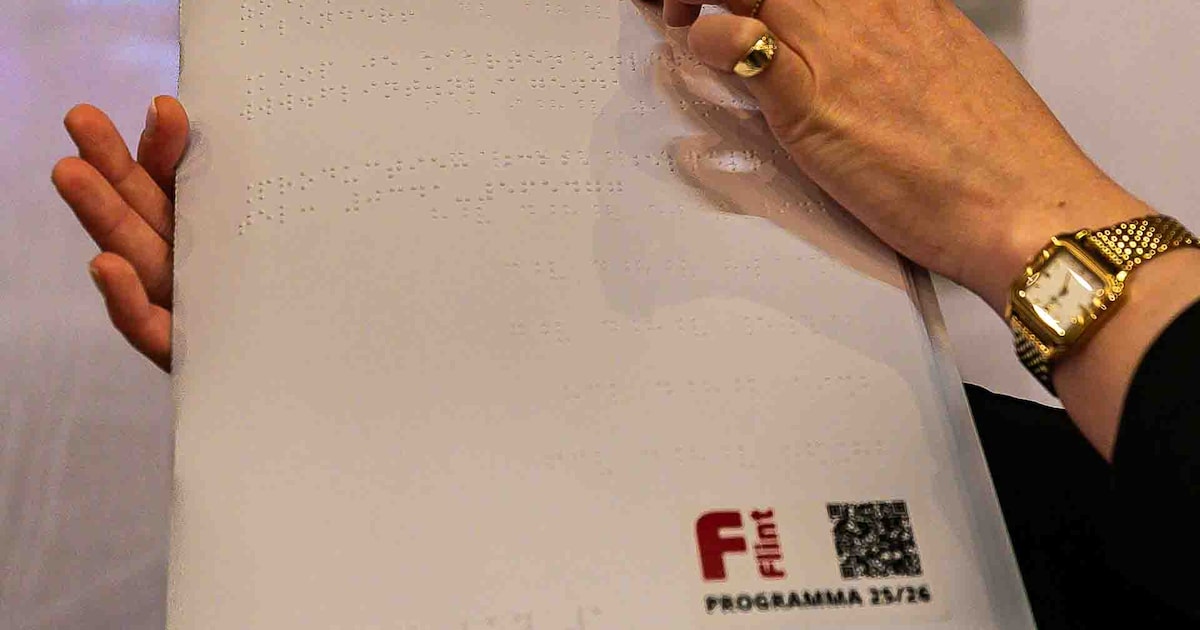 Flint Theater Amersfoort introduceert als eerste theater in Nederland een brailleflyer