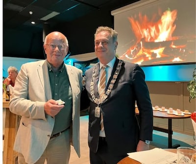 Gerrit Wildeboer ontvangt Penning van Verdienste in Leusden
