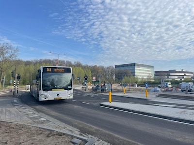 Nieuwe toegangsweg Wageningen Universiteit bijna klaar: bussen rijden al over nieuwe route