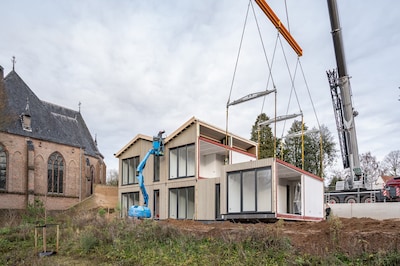 Tien tijdelijke woningen op voormalig Overdal-terrein in hartje Oosterbeek