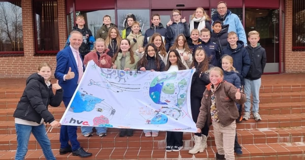 Kindervlag gehesen voor een duurzame toekomst in Medemblik