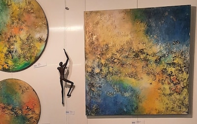 Expositie in St. Joriskerk Drempt tijdens Kunst4Daagse Bronckhorst