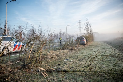 Automobilist raakt meerder bomen langs de Ruigenhoek in Didam