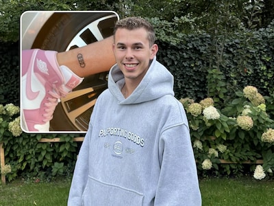 Ewan (20) is zó gek van Audi dat hij het logo op z’n enkel heeft: ‘Als ik mijn hoofd leeg wil maken,