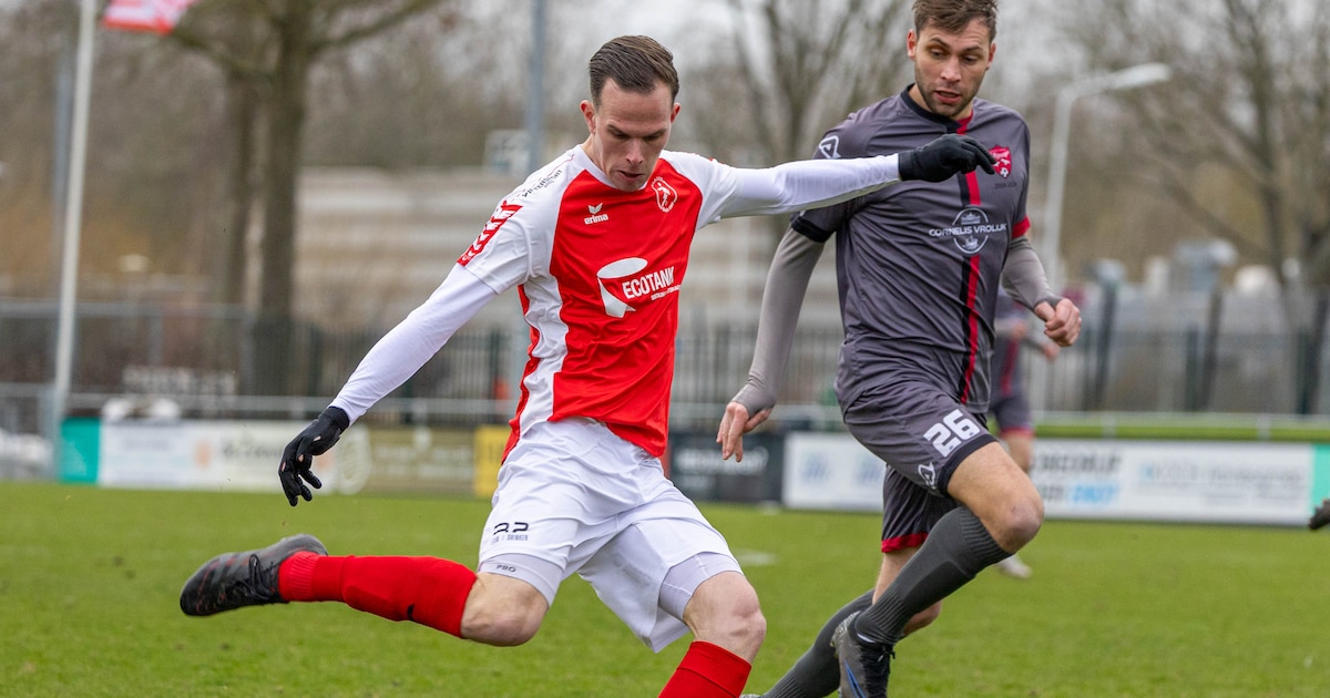 Zondag door sneeuwval gestaakt duel tussen Goes en FC Rijnvogels wordt in april uitgespeeld