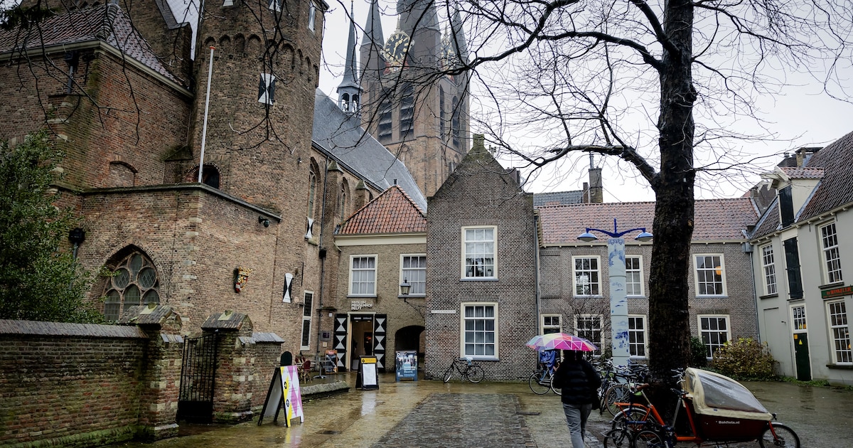 Archeologen graven in binnentuin van Museum Prinsenhof Delft