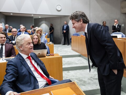 Geert Wilders (PVV) en Henri Bontenbal (CDA).