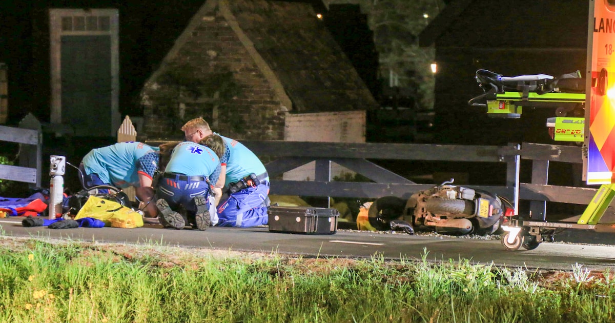 Traumahelikopter opgeroepen na botsing tussen scooters in Gorinchem