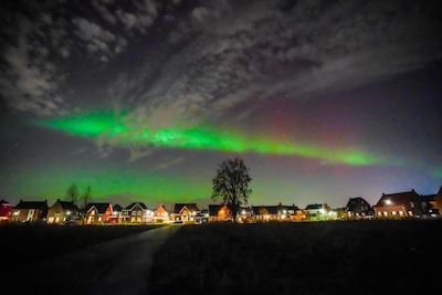 Noorderlicht boven oosten van Brabant: spektakel aan de hemel