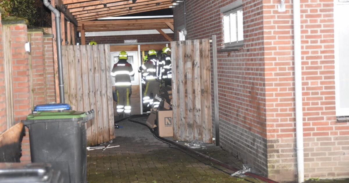Woningbrand op Esdoornstraat in Brakel