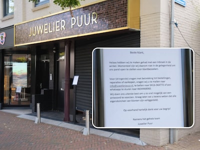 Snelkraak bij juwelier in Waalwijk, drie daders vluchten op scooter: ‘Ongelooflijk, is het hier wéér