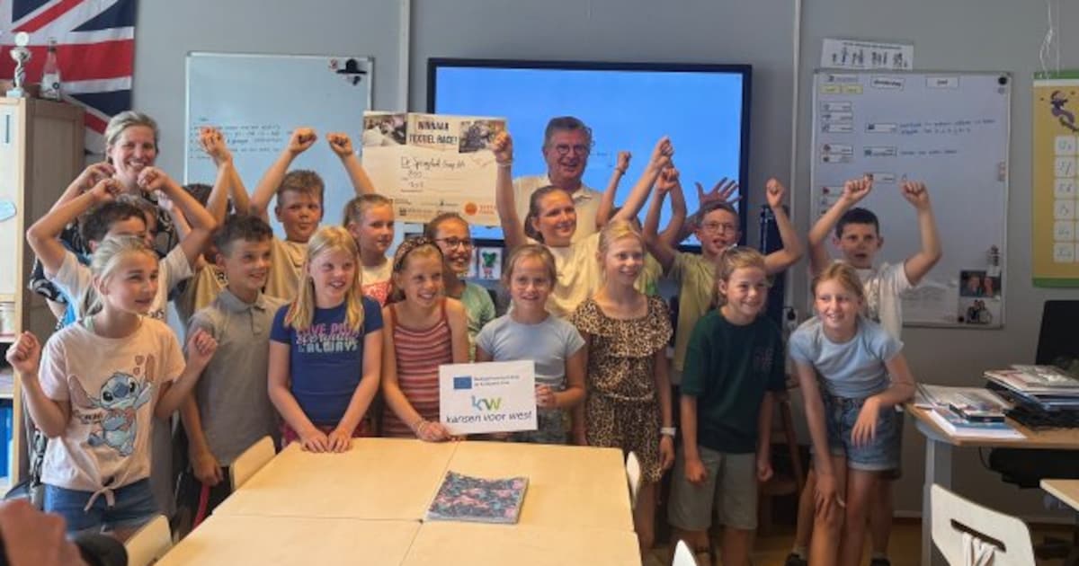 Groep 6A van basisschool De Springplank wint Textiel Race in Huizen ...