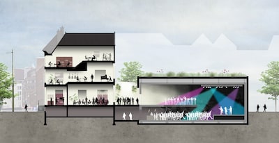 Poppodium Paard maakt werk van uitbreiding: derde zaal moet plek bieden aan 600 bezoekers