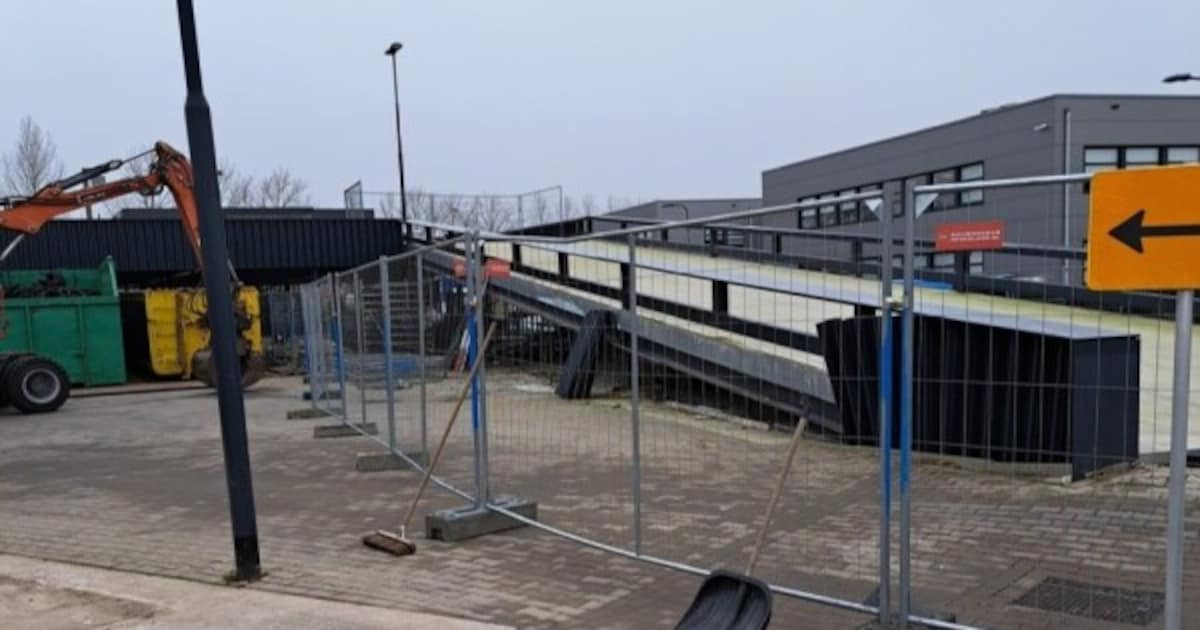 Herstel aan beschadigde oprit Ecopark in Gouda gestart