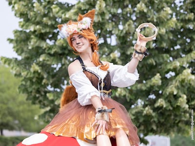 Straattheaterfestival in winkelcentrum Colmschate in Deventer
