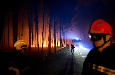 Natuurbrand in bosgebied tussen Elst en Veenendaal, Franse tiener vast om fatale bosbrand bij Bordeaux