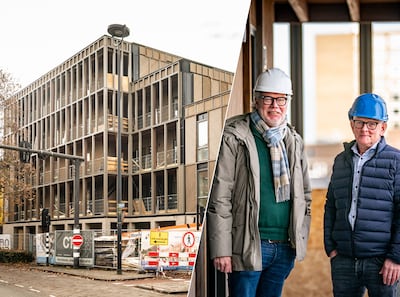 Uniek houten gebouw in Tilburg bijna af: 22 woningen, demontabel én streng gekeurd op brandveilighei