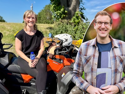 Christel rijdt vrachtwagen door heel Europa, een quad én een omgebouwde schoolbus
