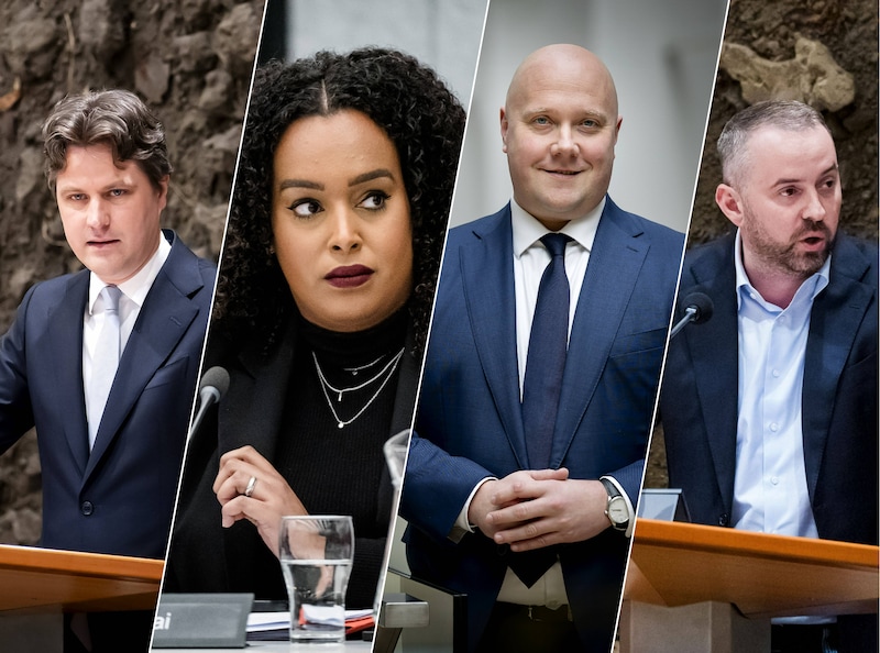 Henri Bontenbal (CDA) / Mikal Tseggai (GroenLinks/PvdA) / Thierry Aartsen (VVD) /  Jimmy Dijk (SP).