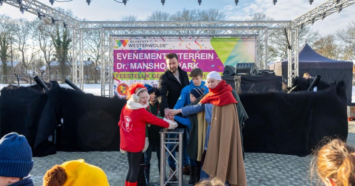 Vernieuwd Dr. Mansholtpark in Ter Apel feestelijk geopend met confetti en noodpakketten