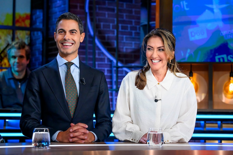 Rob Jetten (D66) en Dilan Yesilgöz (VVD) bij het RTL Verkiezingsdebat.