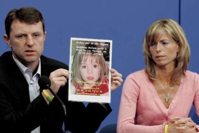 Madeleine McCann verdween in mei 2007.