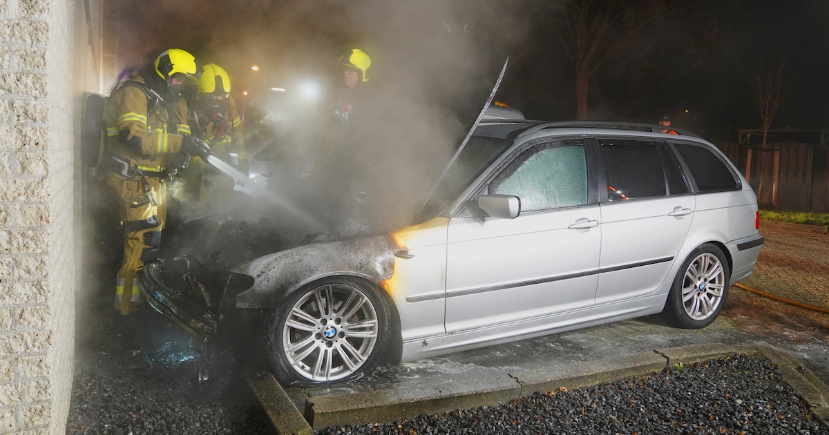 Auto vliegt in brand in Rosmalen: buurtbewoners en brandweer voorkomen overslag naar andere auto