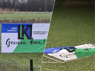 Politiek vandalisme in de polder: LOKAAL! stapt naar de politie