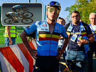 Remco Evenepoel klopt Giulio Ciccone in millimetersprint en neemt revanche voor mislukt WK