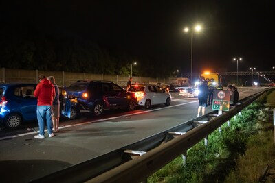 Kettingbotsing op A29 bij Barendrecht: vijf auto’s betrokken