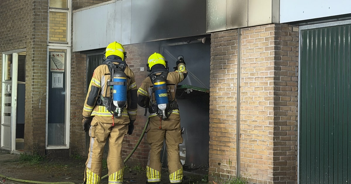 Garagebox uitgebrand aan de Pieter Janssoonstraat in Den Helder