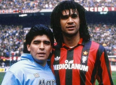 Ruud Gullit zag Diego Maradona van dichtbij instorten: ‘Uren alleen in de auto vond hij verademing’