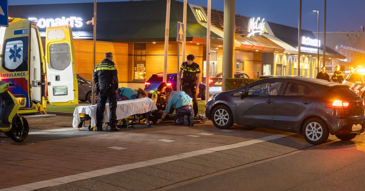 Scooterrijder gewond bij ongeval in Beverwijk