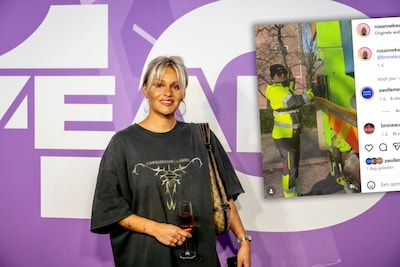 ‘Droom is uitgekomen’: influencer Roxanne Kwant mag mee op de vuilniswagen door Zwolle