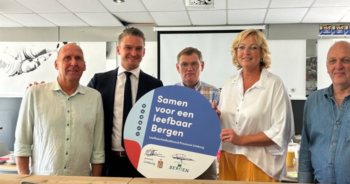 Provincie Limburg steunt nieuw sportpark in Nieuw Bergen