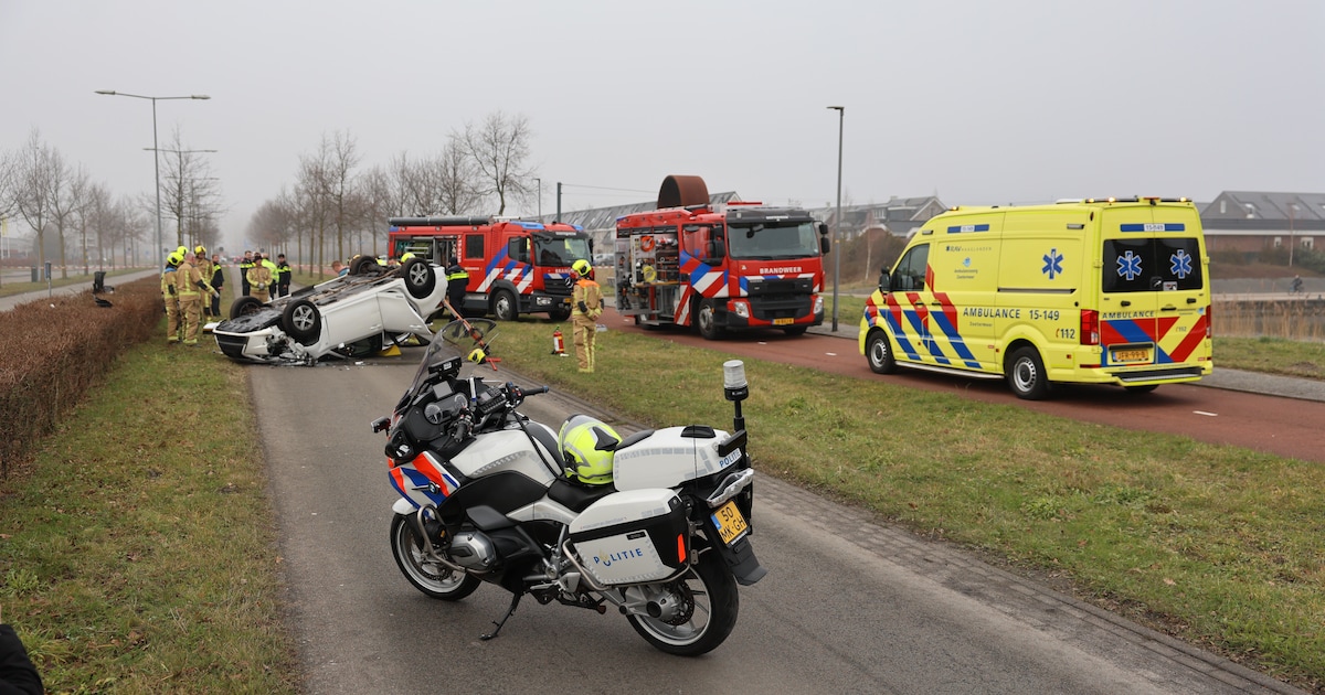 Bestuurder gereanimeerd na ernstig ongeluk in Zoetermeer