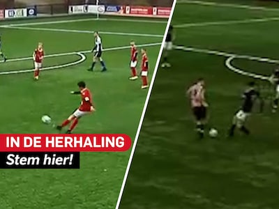 Scorende keeper, vrije trap in kampioensduel en heerlijke actie van Quinten: stem op het Moment van 