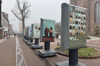 Mysterie opgelost: hierom staan er grote borden in het centrum van Hengelo