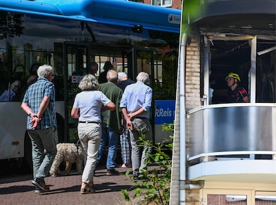Oudere bewoners geëvacueerd na grote brand, kunnen huis nog niet in maar: ‘We zijn er nog’