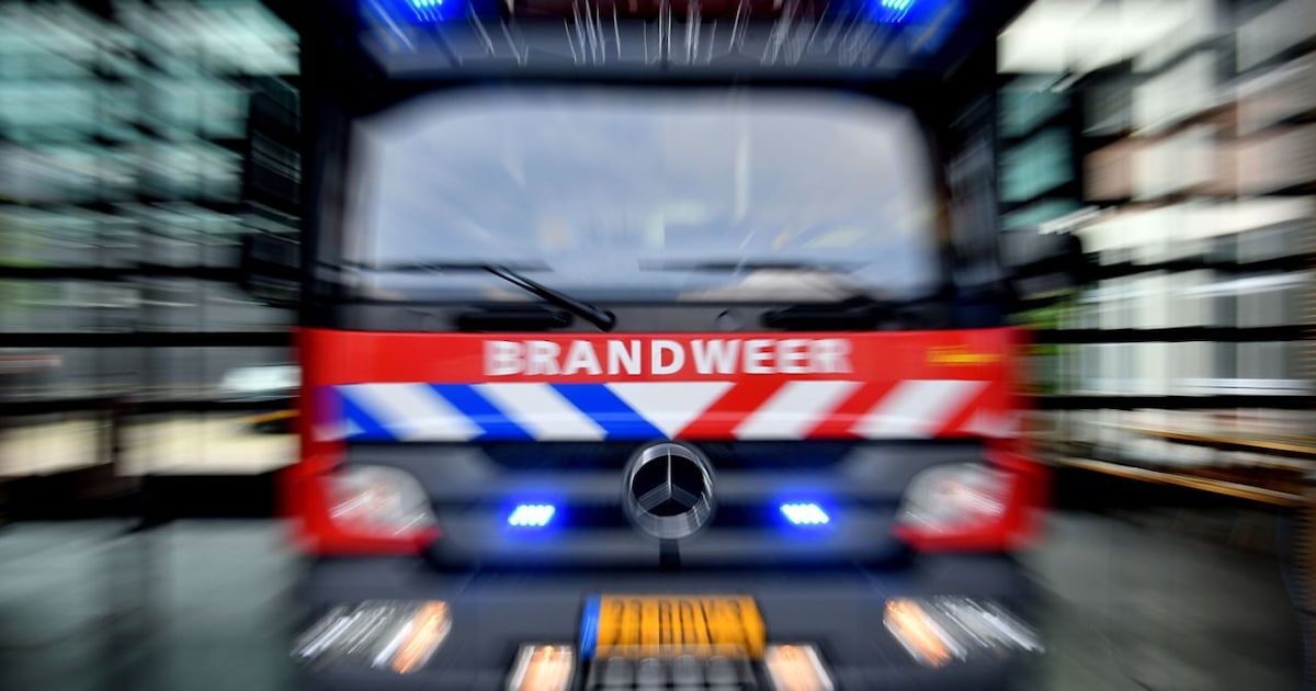 Brand in een gebouw op Lage der A in Groningen