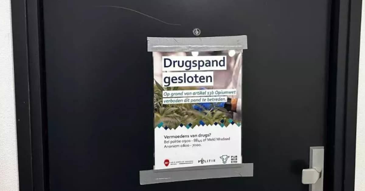 Schuur in Purmerend gesloten na vondst hennepkwekerij