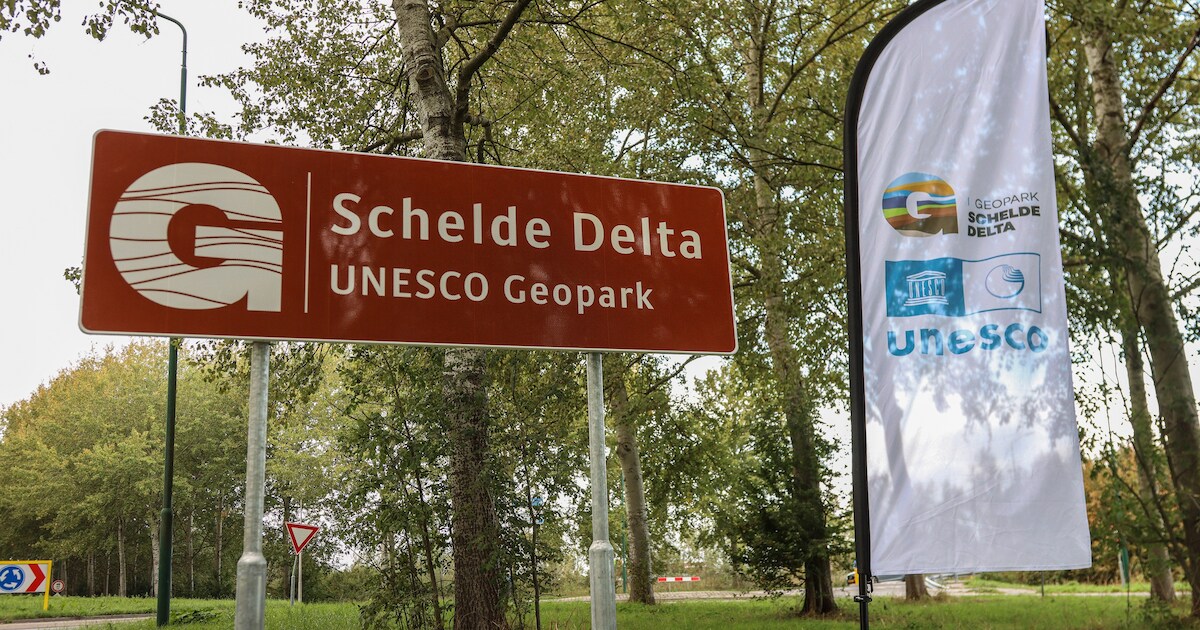 Eerste bord van UNESCO Geopark Schelde Delta onthuld in Dinteloord | Steenbergen