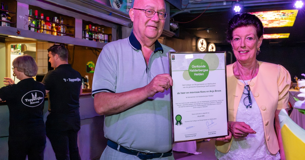 Halderbergse Helden Kees en Anja vieren afscheidsfeest met de klanten