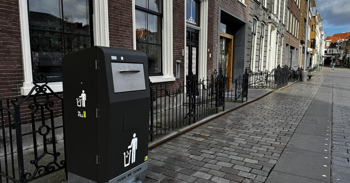 Slimme afvalbakken geplaatst in centrum Goes