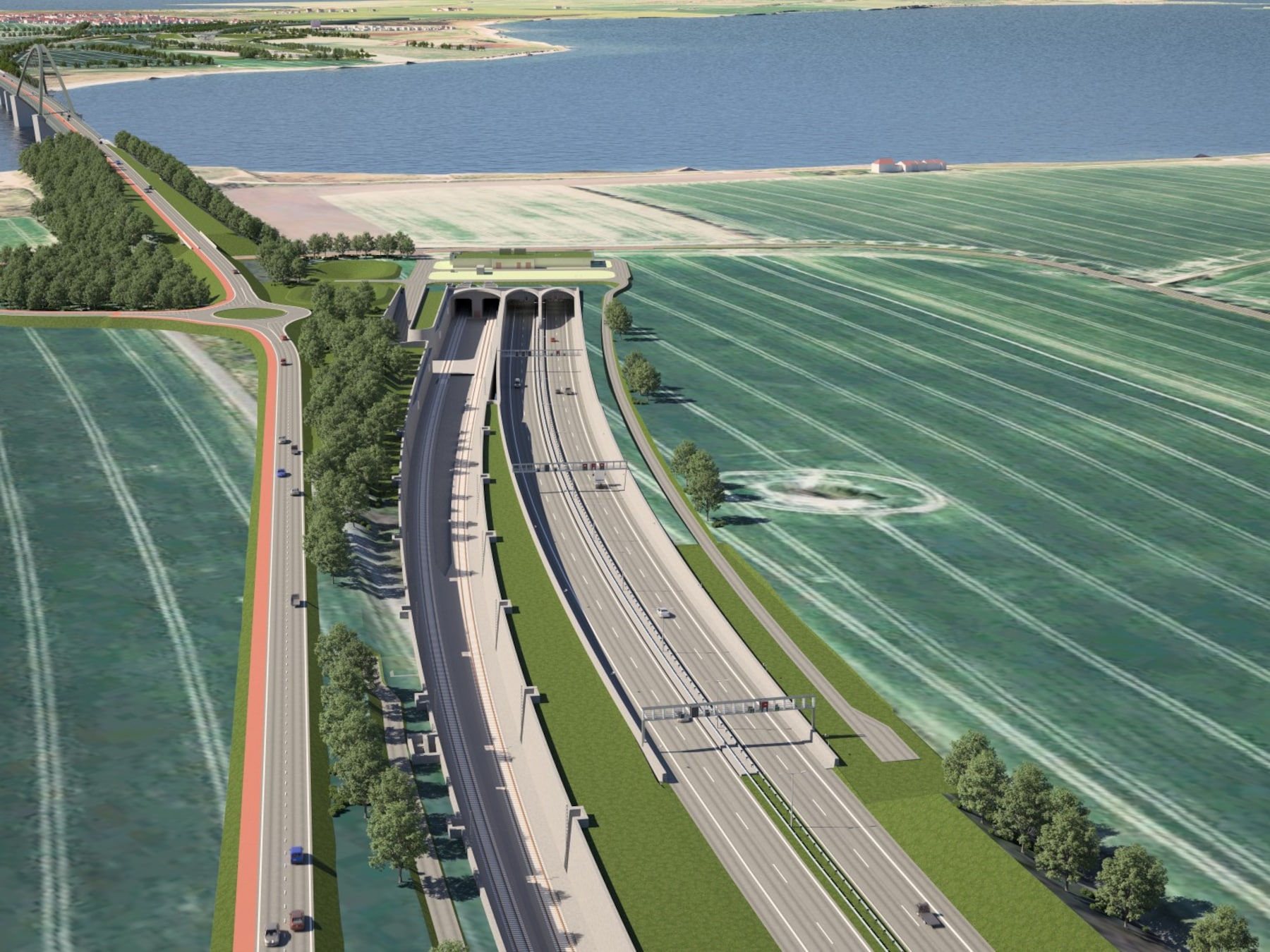 Vertraging tunnel waarmee vakantiegangers razendsnel van Duitsland naar Scandinavië reizen