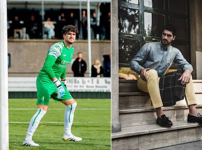 In Chili profvoetballer en fotomodel, in Nijmegen werkvoorbereider en keeper