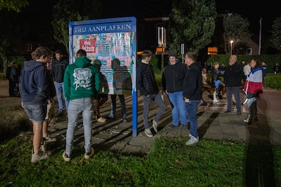 Demonstratie in Opheusden tegen opvang asielzoekers