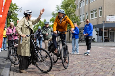 Nationale Doortrapdagen in Overijssel begonnen met fietsactie in Zwolle